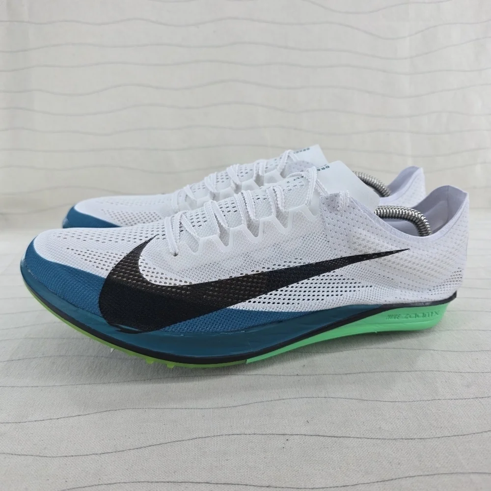 New Mens Nike ZoomX Dragonfly 2 Elite White Teal Cleats FZ9315-102 Sz 12.5 NEW